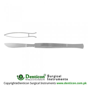 Dissecting Knife / Opreating Knife With Metal Handle Stainless Steel, 16 cm - 6 1/4" Blade Size 40 mm